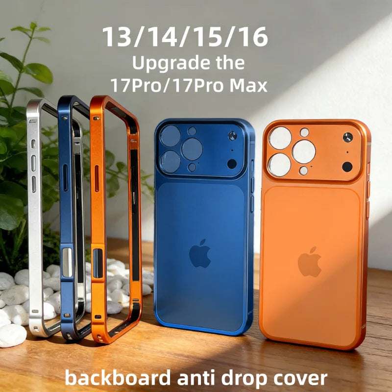 Original Color Alloy Frame Case For 13 16 14 15 Pro/Pro Max Instant Upgrade 17Pro/Pro Max