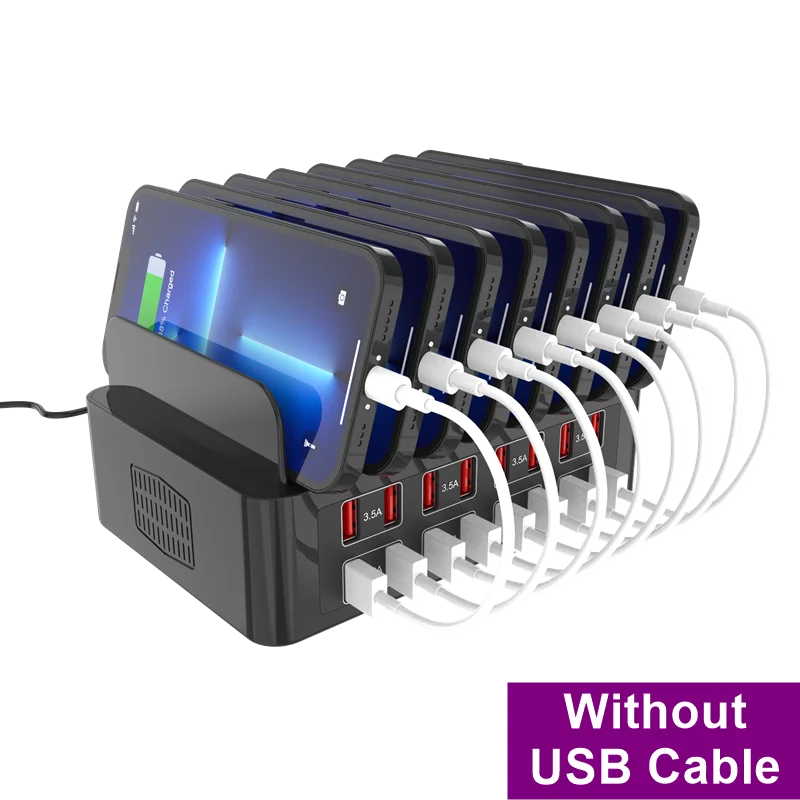 150W Universal Multi USB Type C Fast Charger 16 Port 3.5A MAX Charging Station Stand For Ipad Iphone  Samsung One year warranty