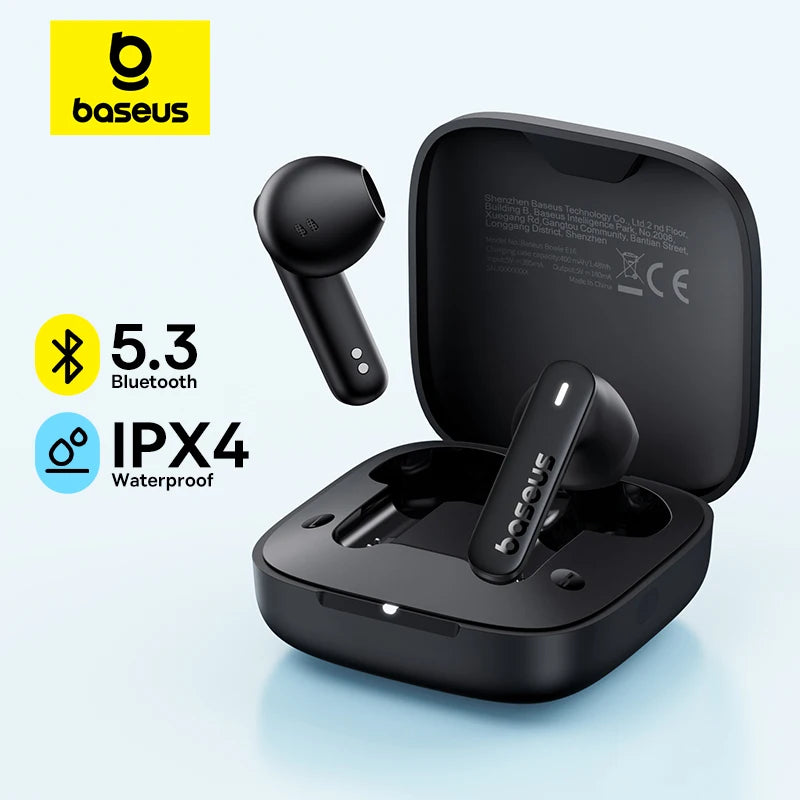 Baseus Bowie E16 Wireless Earbuds (BT 5.3, IPX4) One year warranty
