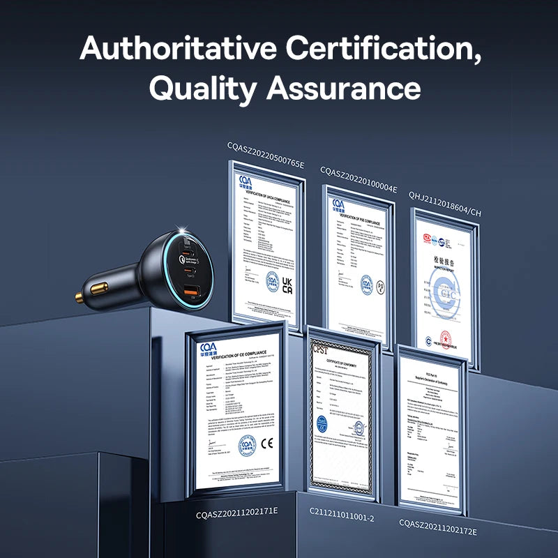 Baseus 160W Fast Car Charger (QC5.0/PD3.0)One year warranty