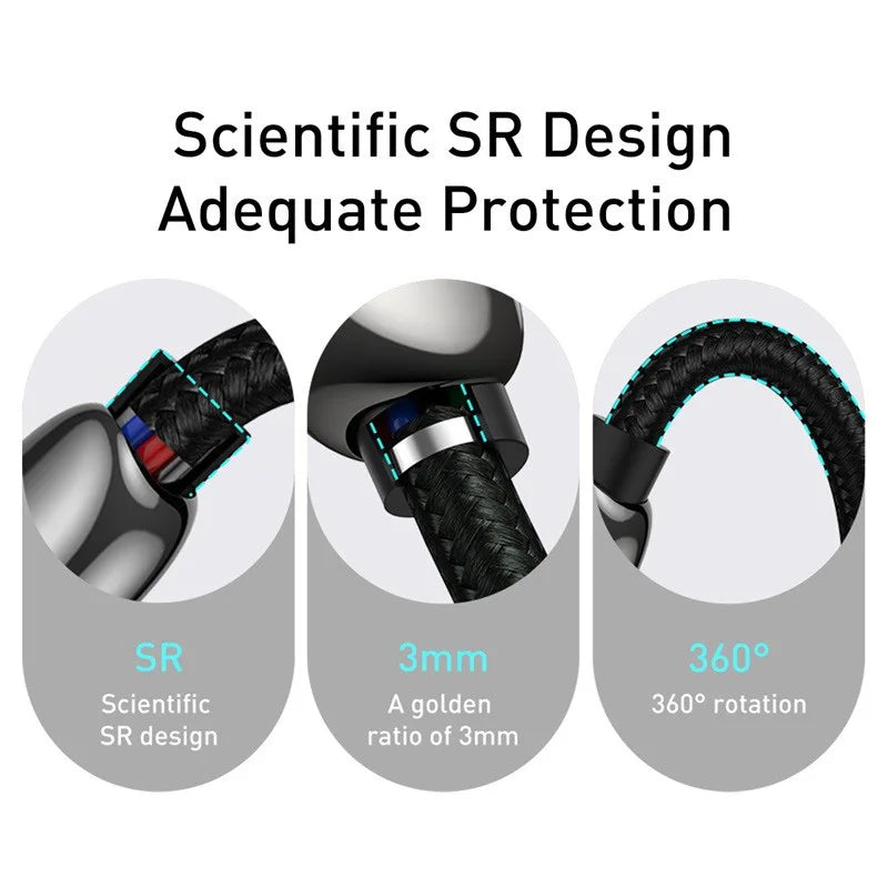 Baseus PD 100W/66W USB C Cable for iPhone   MacBook Fast Charging Type C Cable For  Samsung Data Wire Charging One year warranty